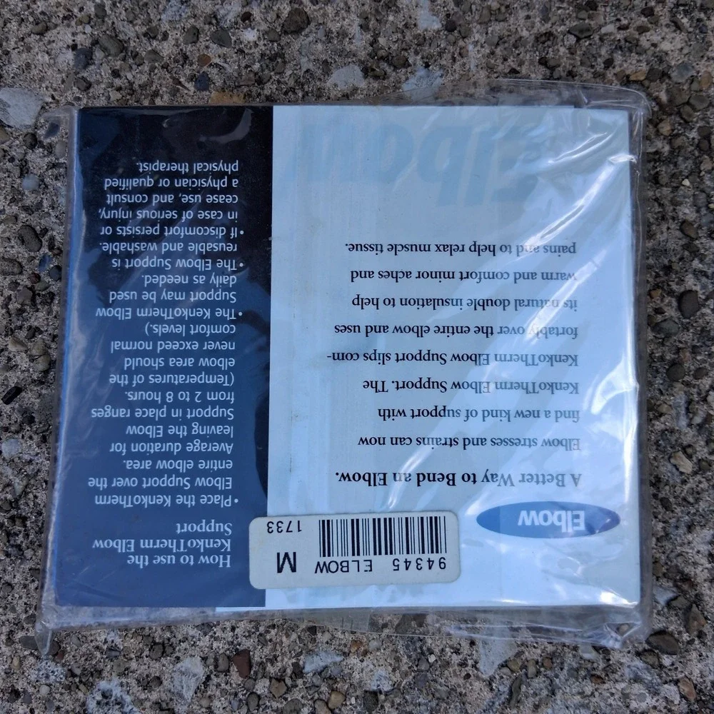 Nikken KENKOTHERM Elbow Wrap #1733 White Size Medium NIP NEW